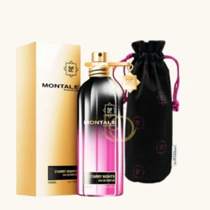 Perfume oriental-floral con rosa, jazmín y ámbar, misterioso y sofisticado para noches elegantes.