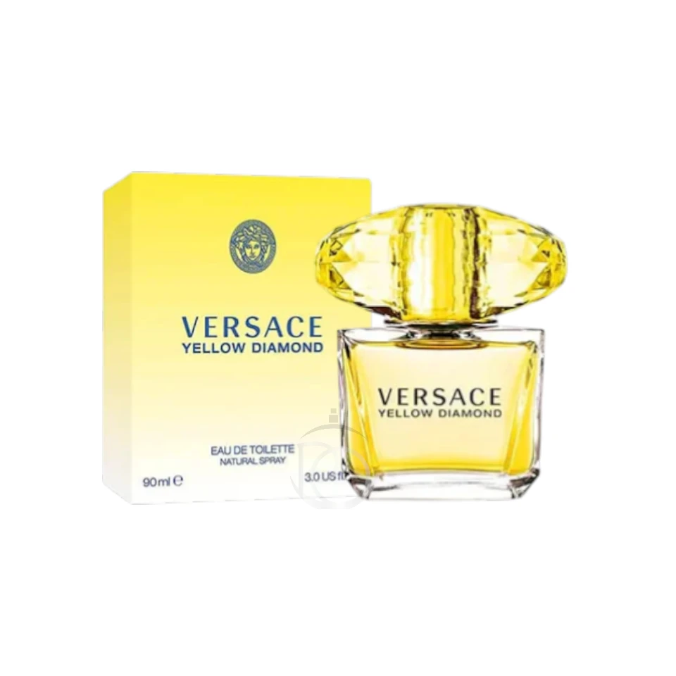Versace Yellow Diamond EDT: frescura cítrica, flores suaves y elegancia luminosa.