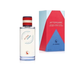 Frasco de After Game El Ganso con detalle textil, el aliado perfecto para el hombre activo y chic.