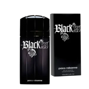 Black XS 2005 Paco Rabanne, fragancia masculina rebelde con notas cítricas, especiadas y cálidas.