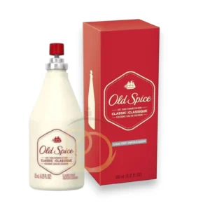 Frasco clásico de Classic Cologne Old Spice resaltando su diseño tradicional y esencia varonil.