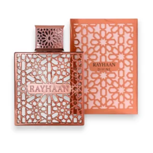 Perfume Divine Rayhaan: frescura y elegancia espiritual en cada nota.