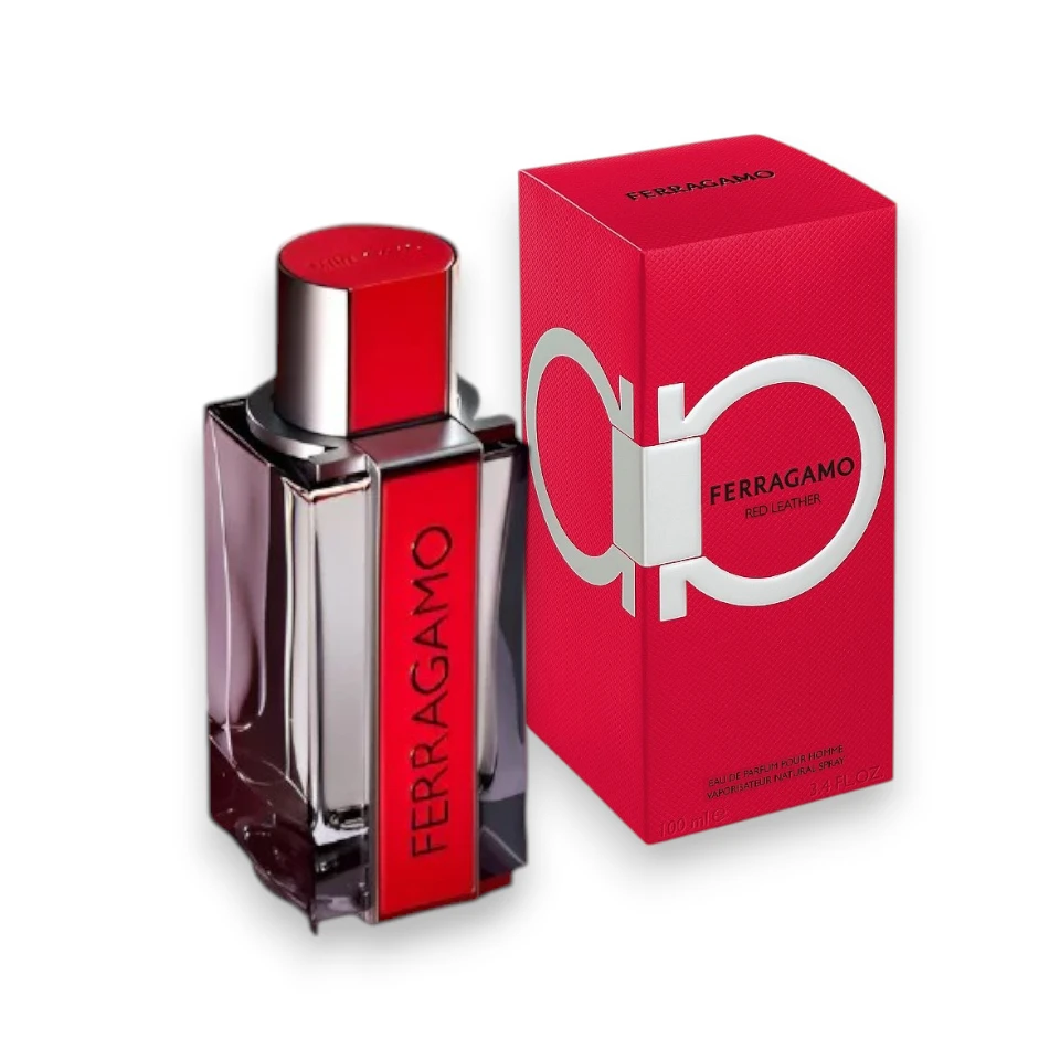 Perfume masculino intenso con notas cítricas, cuero e iris, envuelto en vetiver y almizcle.