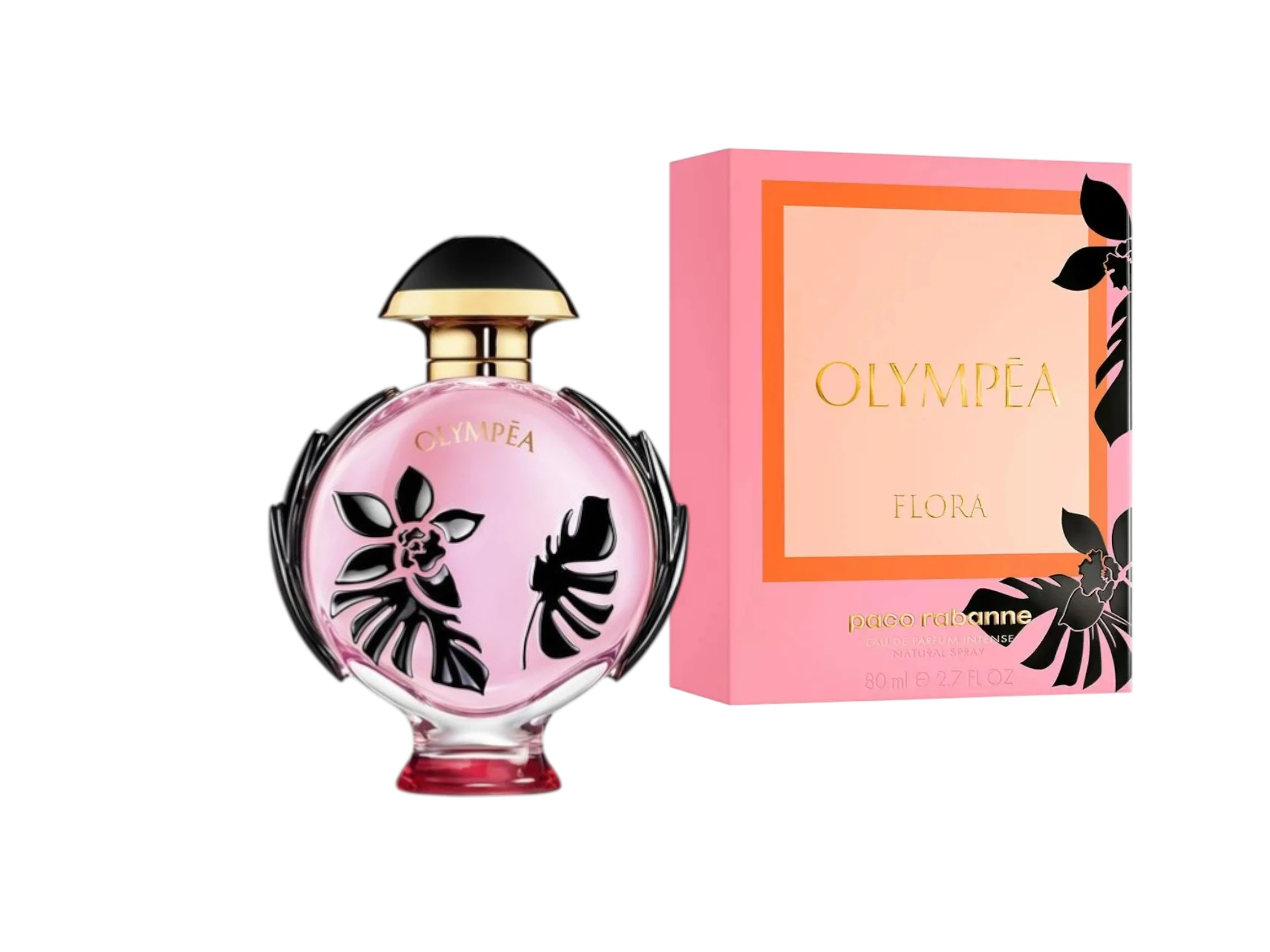 Olympea Flora Intense Paco Rabanne, fragancia femenina floral intensa con notas frutales y cálidas.