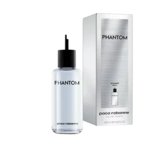 Botella de recarga de 200ml diseñada para el perfume Phantom Refill EDT 200Ml en formato profesional.