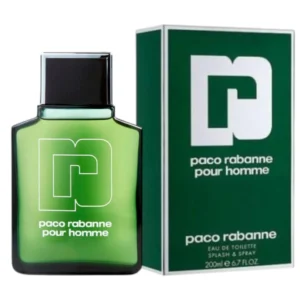 Pour Homme Paco Rabanne EDT 200Ml, fragancia masculina clásica con notas frescas, especiadas y cálidas.