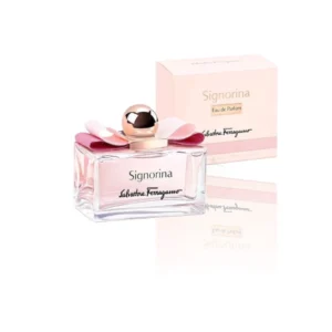 Lujo y frescura en cada gota. Resalta tu esencia con el icónico lazo de Signorina EDP.