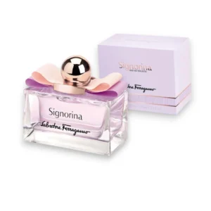 Salvatore Ferragamo Signorina: Dulzura, flores y sofisticación en un frasco icónico.