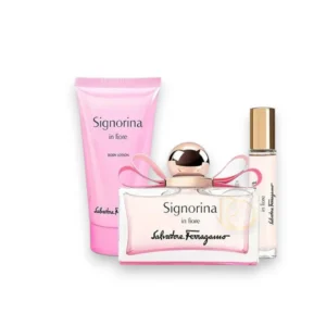 Perfume femenino y fresco con notas frutales, florales y almizcle blanco.