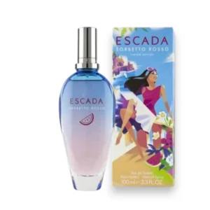 Frasco de Sorbetto Rosso Escada con diseño de sandía, evocando frescura acuática y veranos italianos.