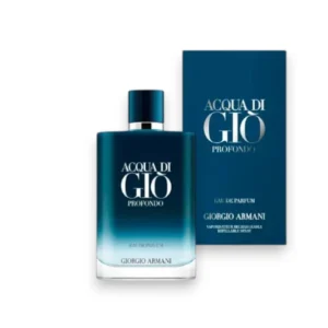 Acqua Di Gio Profondo: frescura cítrica y acuática con lavanda, ciprés y pachulí.