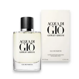 Acqua Di Gio EDP: frescura cítrica y acuática con lavanda, pachulí y vetiver.
