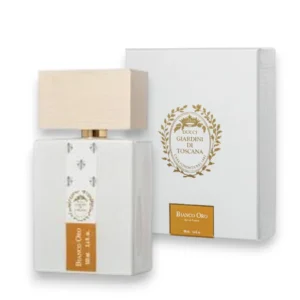 Perfume Bianco Oro de Giardini Di Toscana, una fragancia de nicho elegante con notas de ámbar y oro.