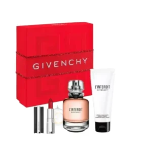 Estuche L’Interdit 3Pzs, perfume floral y elegante con notas frescas, cálidas y sofisticadas.