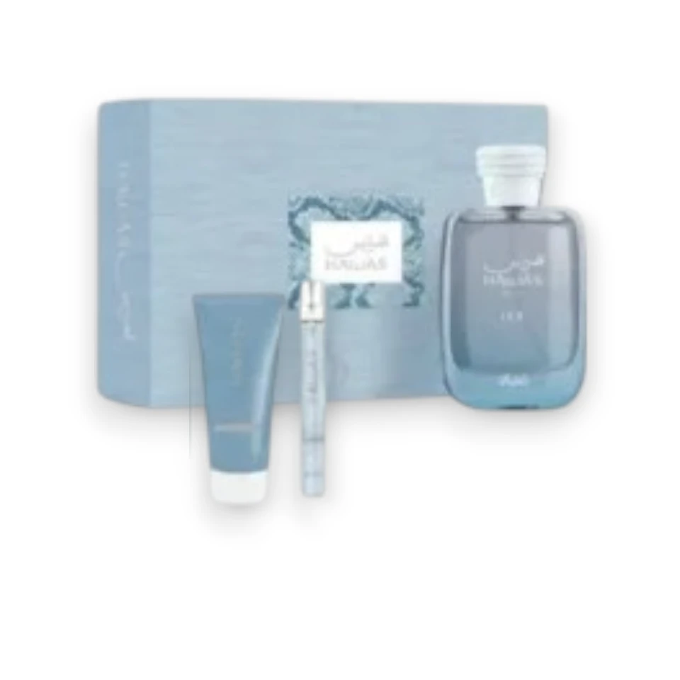 Estuche Rasasi Hawas Ice EDP 100ml Hombre Original