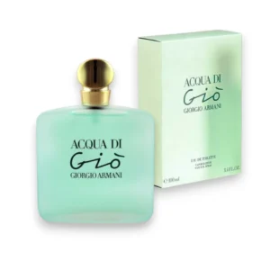 Giorgio Armani Acqua Di Gio Mujer: frescura cítrica y floral con jazmín, peonía y almizcle.