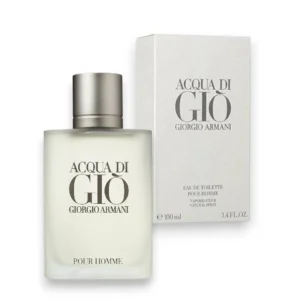 Giorgio Armani Acqua Di Gio: frescura mediterránea con cítricos, jazmín y pachulí.