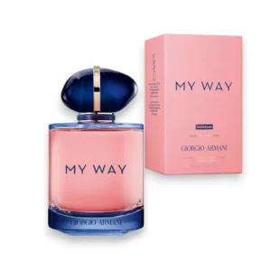 Perfume Giorgio Armani My Way Intense con notas de jazmín, sándalo y vainilla, intenso y elegante.
