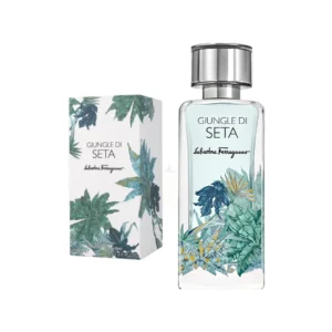 Giungle di Seta, fragancia unisex fresca y exótica con mandarina, peonía y pachulí.