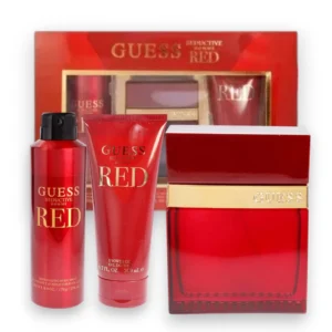 Guess Seductive Red Estuche 3Pzs es una fragancia femenina sensual y sofisticada con notas frutales de salida, un corazón floral romántico y una base cálida de vainilla y pachulí. Ideal para mujeres modernas que buscan proyectar pasión, elegancia y magnetismo en cada ocasión.