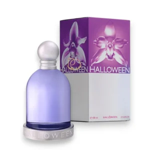 Icónico frasco color púrpura de Halloween de Halloween, símbolo de misterio y feminidad eterna.