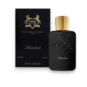 Resinas profundas y cuero noble. Royal Essence Hamdani: el aroma del misterio y la elegancia eterna.