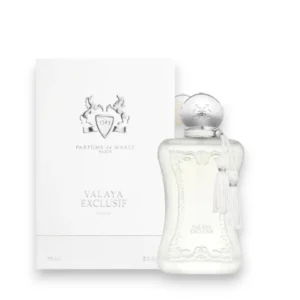 Exclusivo frasco de Valaya Exclusif Parfum, el epítome de la sofisticación y el lujo contemporáneo.
