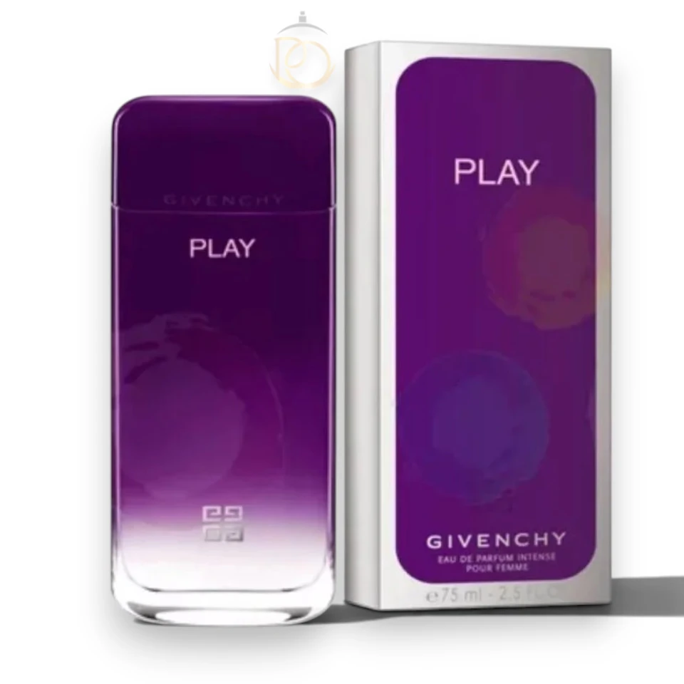 Frasco de Play For Her EDP Intense con su característico diseño minimalista en color púrpura vibrante.
