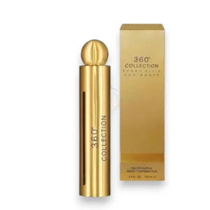 Frasco elegante de 360° Collection EDP, una fragancia sofisticada para la mujer moderna y segura.