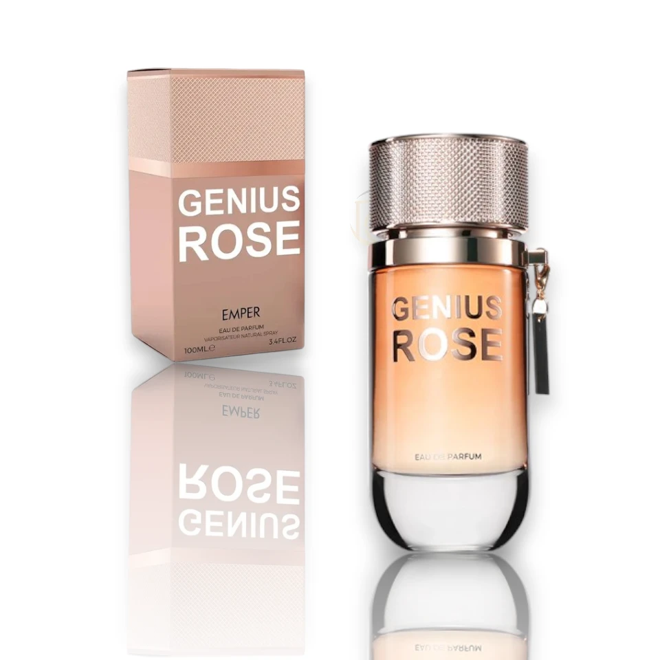 Enamora con Emper Genius Rose, un perfume floral irresistible. Notas de rosa, bergamota y vainilla perfectas para brillar día y noche. ¡Cómpralo hoy aquí!