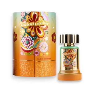 Indominable Paris Corner, fragancia sofisticada con frescura cítrica y base intensa de ámbar y oud.