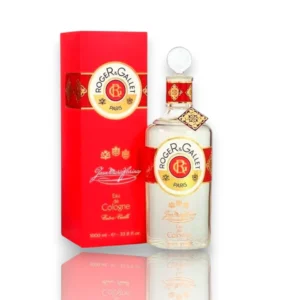 Gran botella de un litro de la colonia Jean Marie Farina, ideal para un uso diario y familiar.