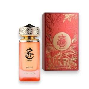 Khair Fusion Paris Corner, fragancia versátil y sofisticada con corazón floral-oriental y base cálida.