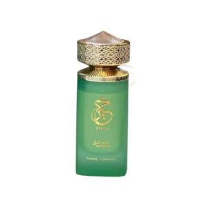 Khair Pistachio, fragancia dulce y sofisticada con corazón gourmand de pistacho y base cálida.