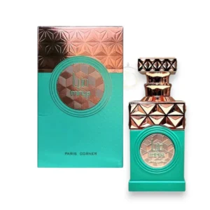 Minya Paris Corner, fragancia dulce y sofisticada con corazón gourmand de coco y base cálida.