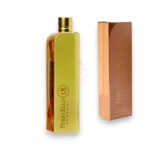Frasco elegante de Perry Ellis 18 Sensual, la esencia floral perfecta para la mujer sofisticada.