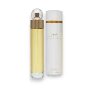 Perry Ellis 360° EDT Dama, fragancia femenina fresca, floral y cálida, símbolo de elegancia moderna.
