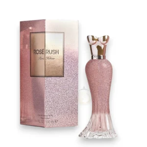 Perfume femenino con notas florales, corazón romántico y base cálida de almizcle.