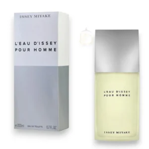 Perfume masculino fresco con cítricos, especias y maderas.