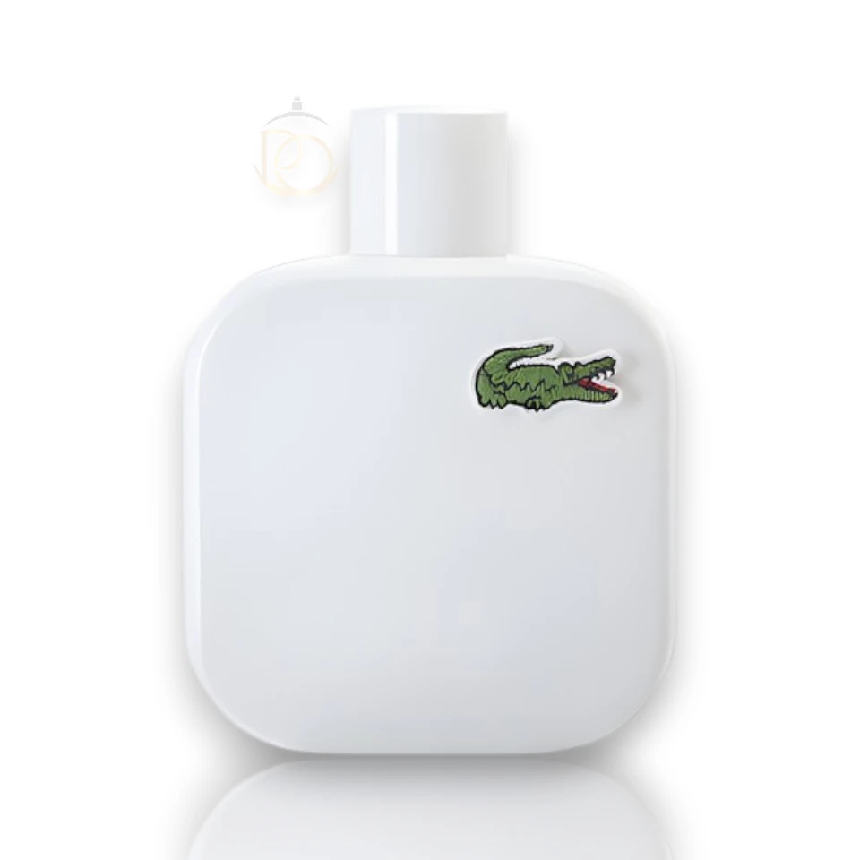 Frasco de L12 Blanc Pure, capturando la esencia minimalista, limpia y fresca de su aroma.
