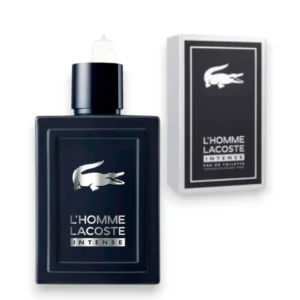 Elegante frasco de L’Homme Intense EDT, reflejando el carácter denso, cálido y seductor de su aroma.