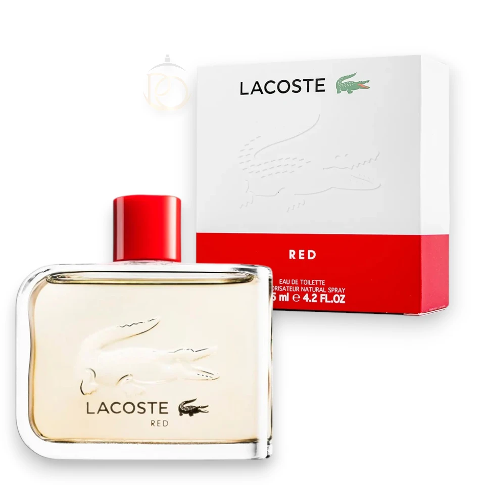 Frasco de Red 2022 Lacoste, capturando el espíritu dinámico, deportivo y fresco de su esencia.