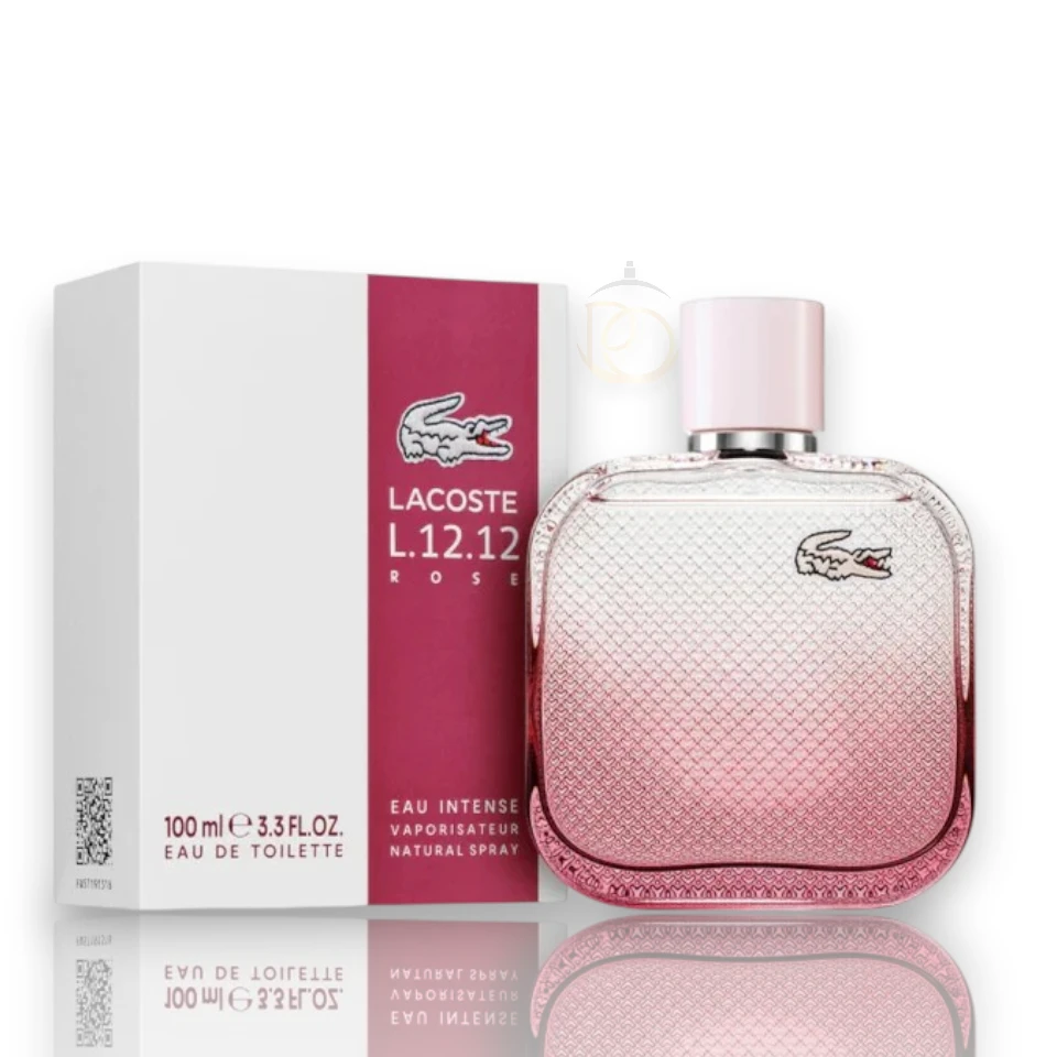 Elegante frasco con un degradado que va del rosa pastel al blanco translúcido con textura de polo.