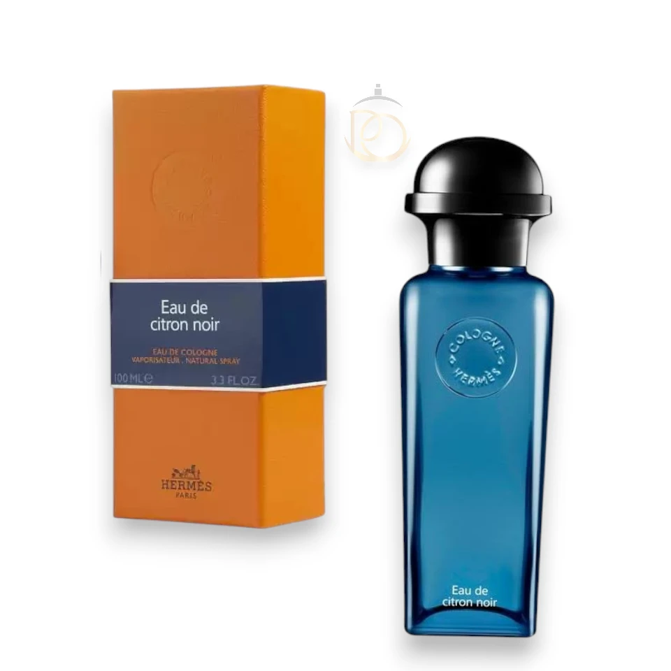 Perfume cítrico y ahumado con limón negro y maderas secas, ideal para uso diario y ocasiones especiales.