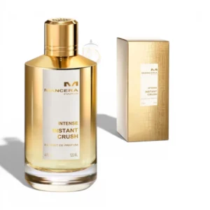 Instant Crush Intense EXTRDP es una fragancia sofisticada con salida cítrica y especiada, corazón floral y dulce con especias cálidas, y una base de maderas, ámbar y almizcle. Ideal para eventos sociales y momentos especiales, transmite confianza, magnetismo y estilo en cada aplicación.