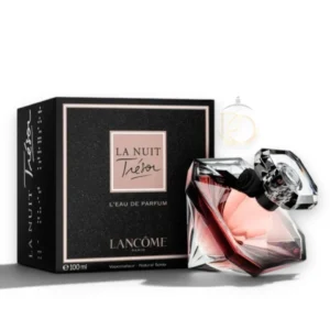La Nuit Trésor, fragancia femenina seductora con notas frutales, florales y cálidas.