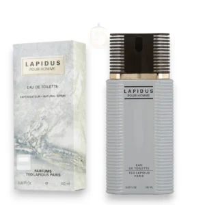Perfume Ted Lapidus Pour Homme EDT, aroma cítrico y amaderado para hombres elegantes y seguros.