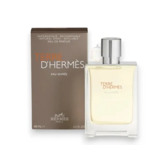 Terre d’Hermès Eau Givrée, fragancia cítrica y amaderada con frescura helada y elegancia masculina.