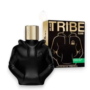Perfume We Are Tribe Elixir, aroma cítrico y amaderado para hombres modernos y seguros.