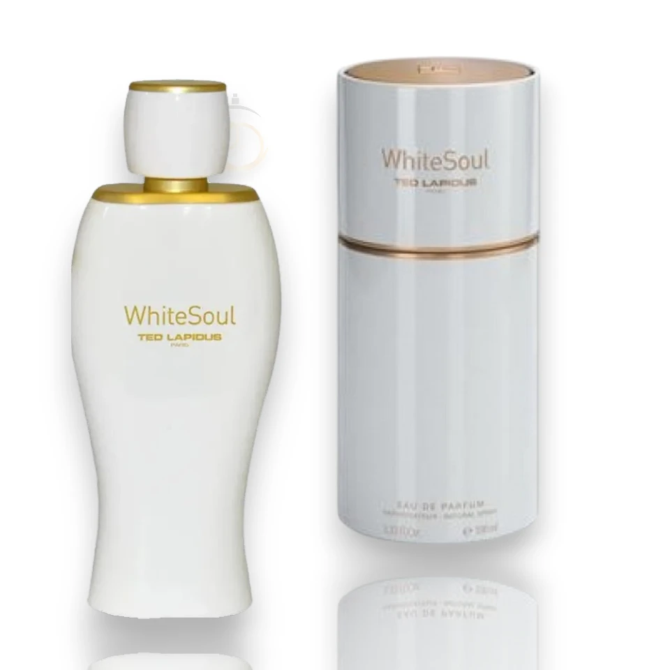 Perfume White Soul EDP, aroma frutal y floral con base amaderada para mujeres modernas y elegantes.